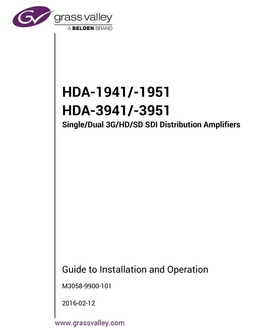 Belden GRASS VALLEY HDA-1941 Instruction Manual