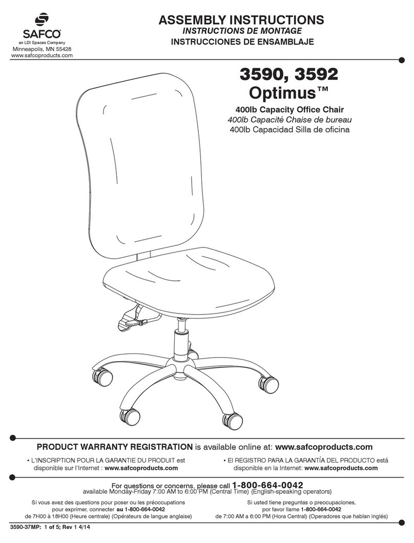 LDI SAFCO Optimus 3590 Assembly instructions