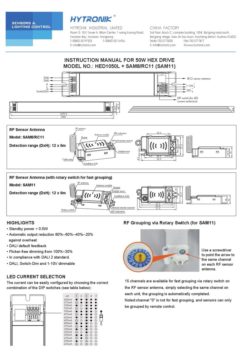 Hytronik HED1050L instruction manual