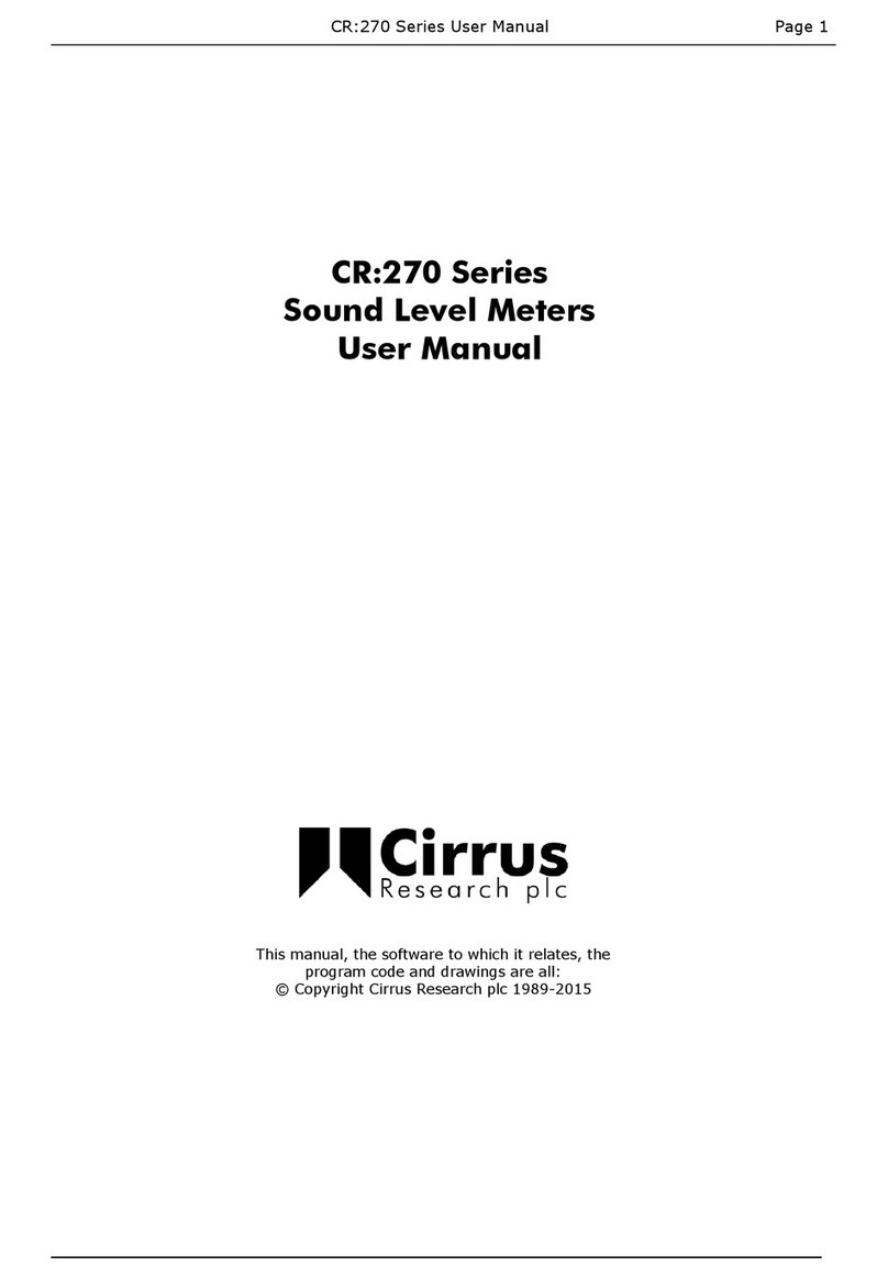 Cirrus CR:270 Series user manual Cirrus CR:270 Series user manual