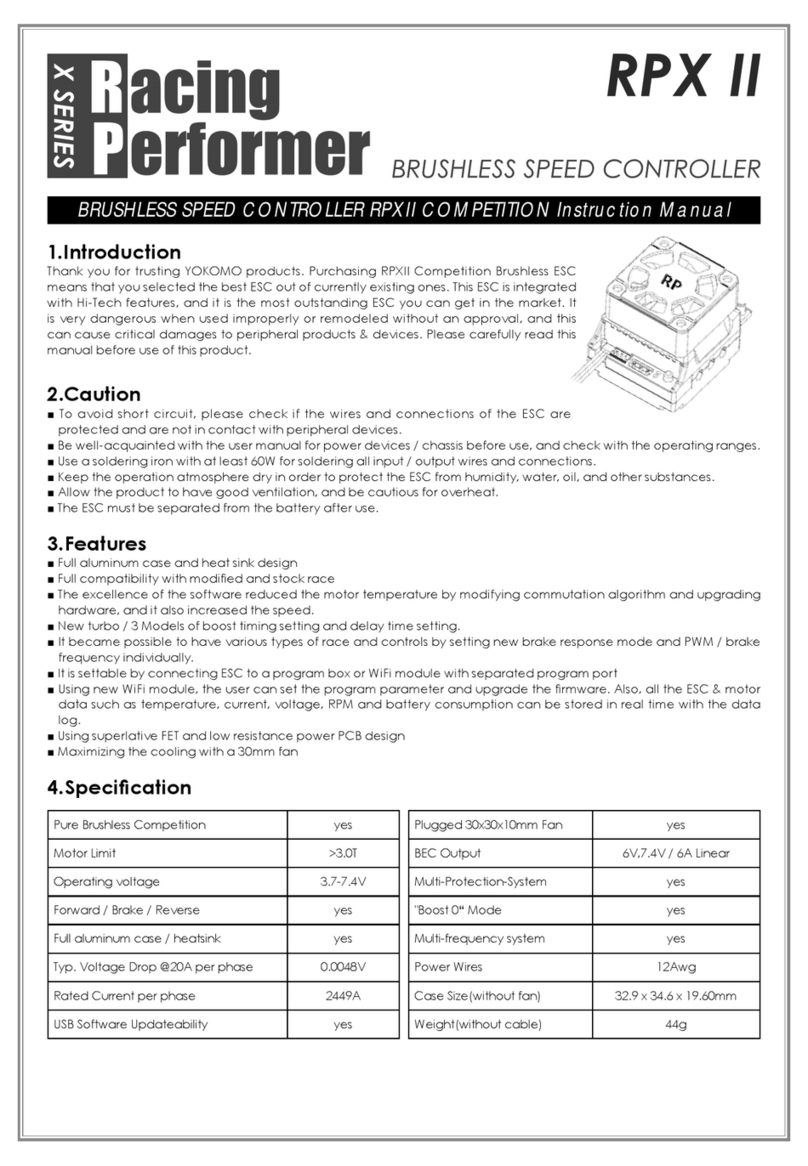 Yokomo X Series User manual
