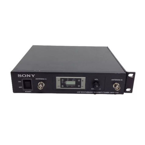 Sony WRR-802A operating instructions