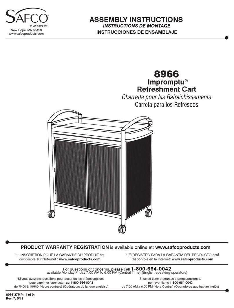 LDI SAFCO Impromptu 8966 Assembly instructions LDI SAFCO Impromptu 8966 Assembly instructions