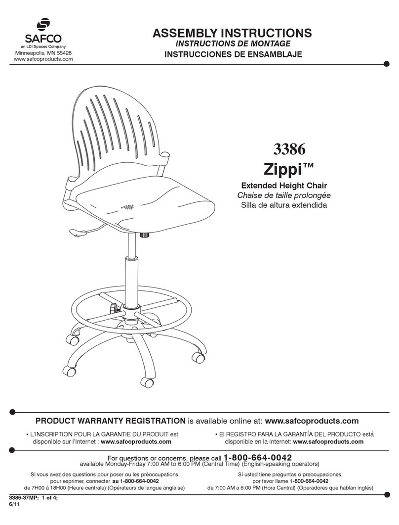LDI Spaces SAFCO Zippi 3386 User manual LDI Spaces SAFCO Zippi 3386 User manual
