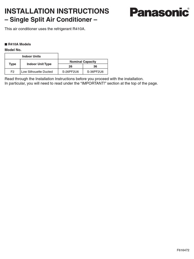 Panasonic R410A User manual
