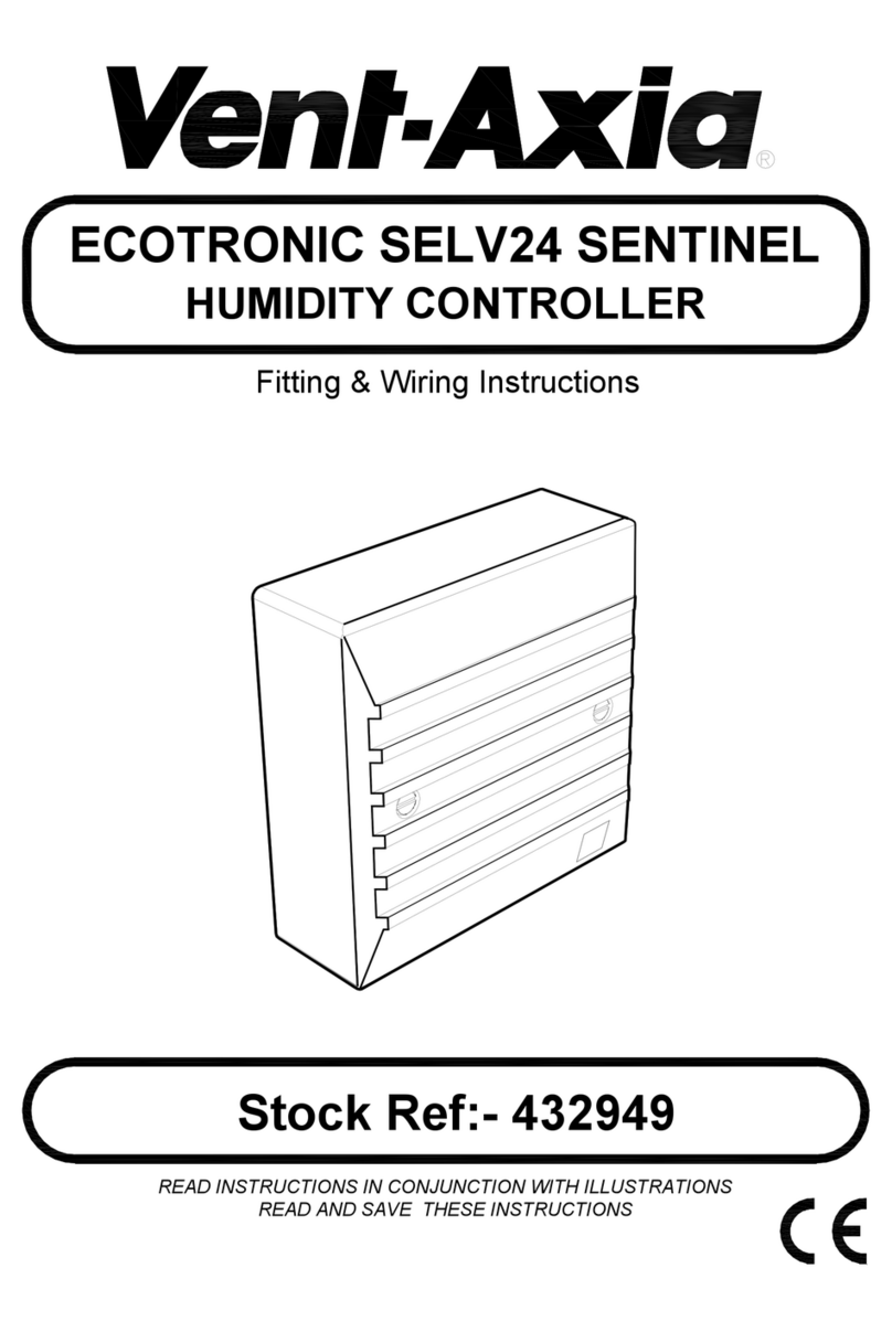 Vent-Axia ECOTRONIC SELV24 User manual Vent-Axia ECOTRONIC SELV24 User manual