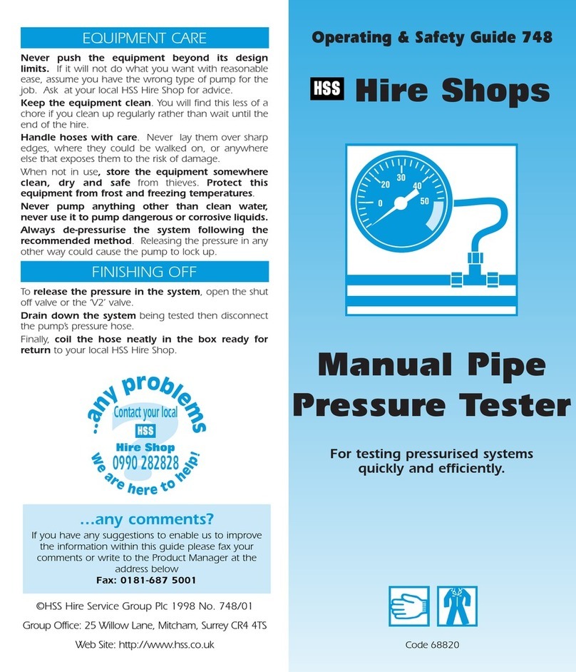 HSS Hire 68820 Operating & safety guide