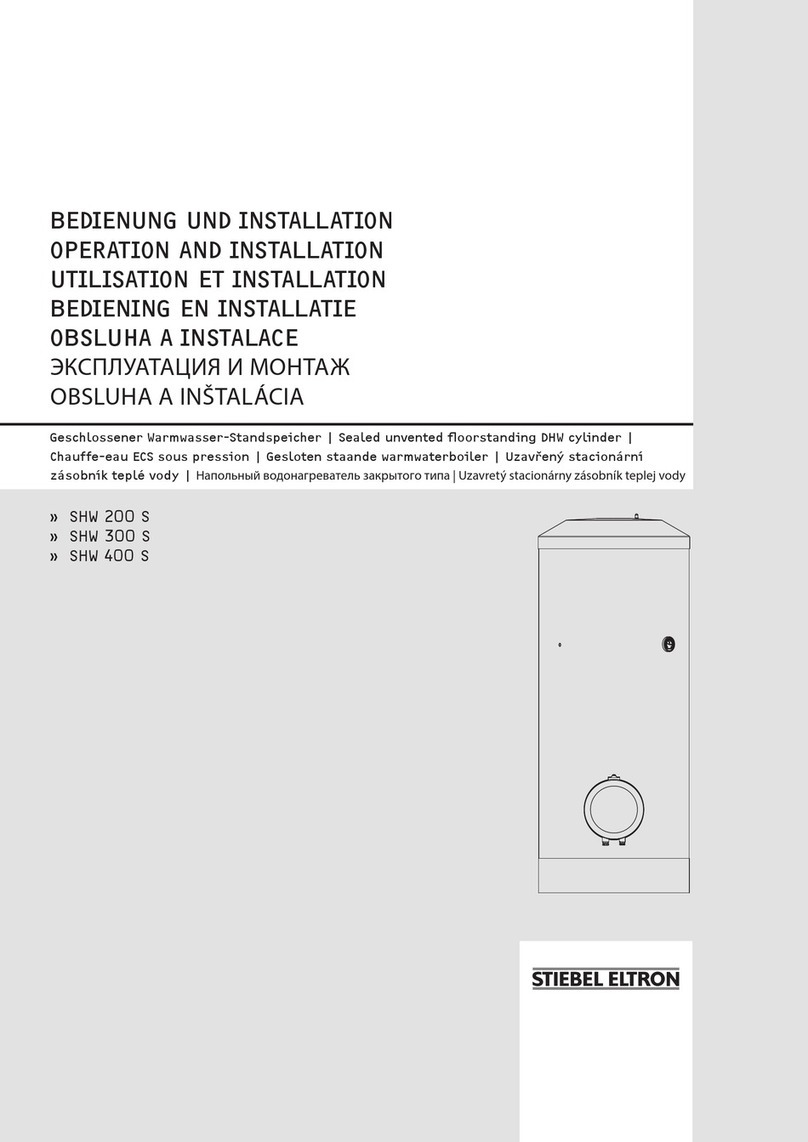 STIEBEL ELTRON SHW 200 S Operation and installation