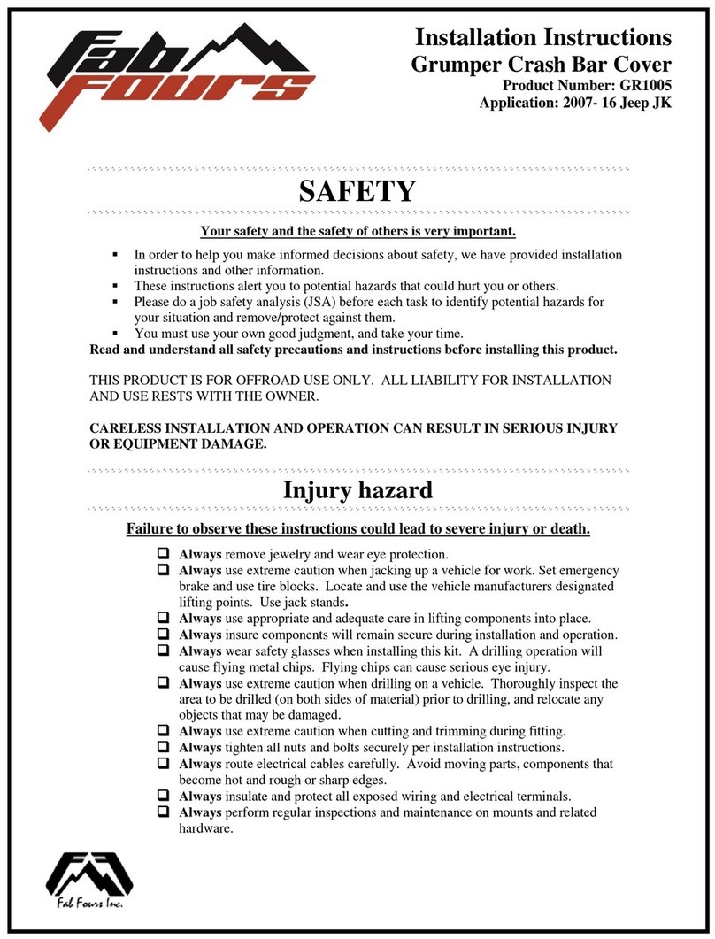 Fab Fours GR1005 User manual Fab Fours GR1005 User manual