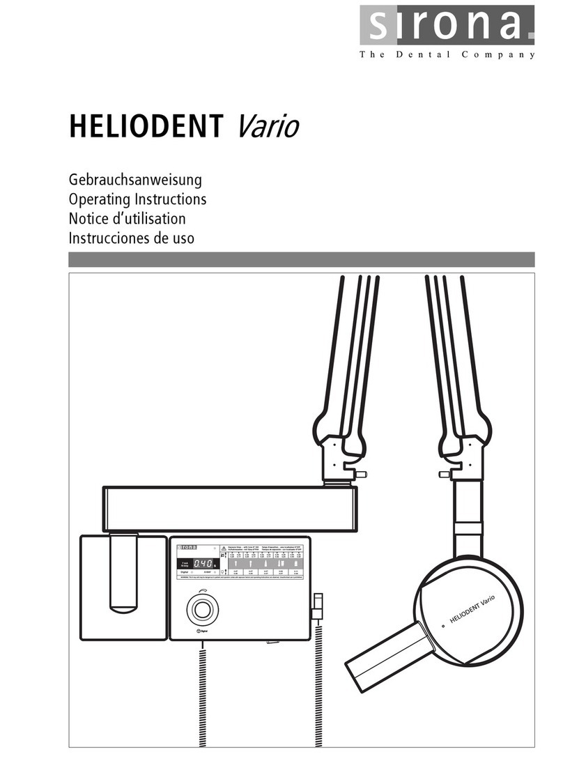 Sirona HELIODENT Vario User manual Sirona HELIODENT Vario User manual