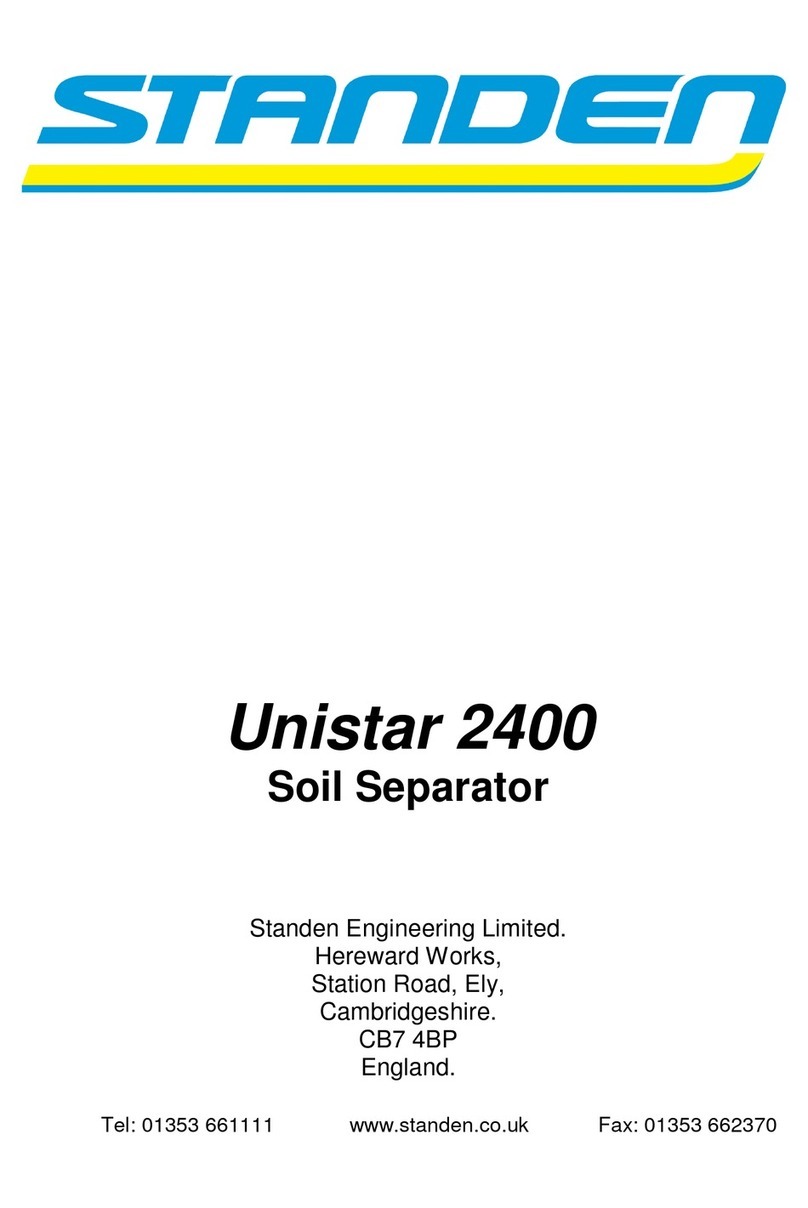 Standen Unistar 2400 Operator's handbook
