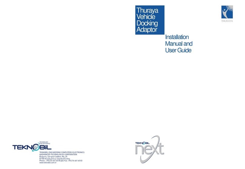 Teknobil Thuraya Vehicle Docking Adaptor Guide