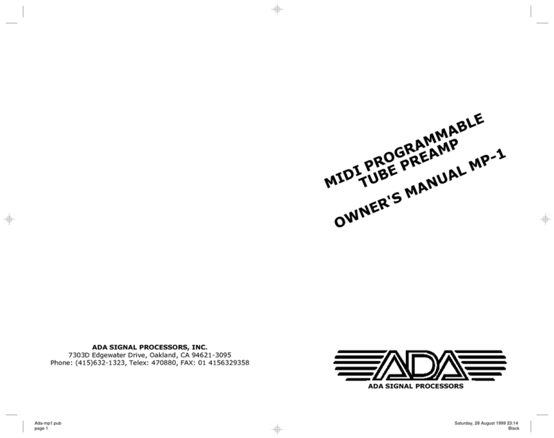 A/DA MP-1 User manual
