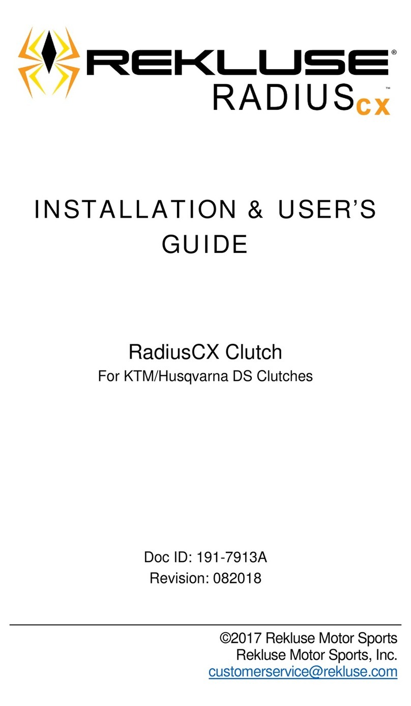 Rekluse RadiusCX Installation & user guide Rekluse RadiusCX Installation & user guide