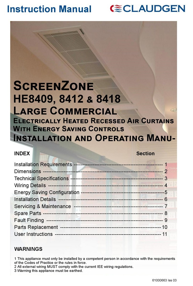 Claudgen ScreenZone HE8409 User manual