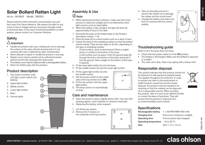 Clas Ohlson ZK6303 User manual