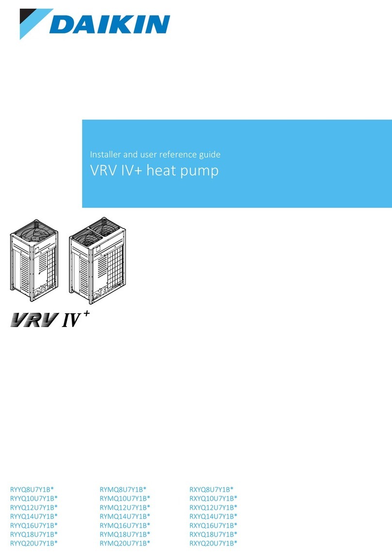 Daikin VRV IV+ Installer and user reference guide
