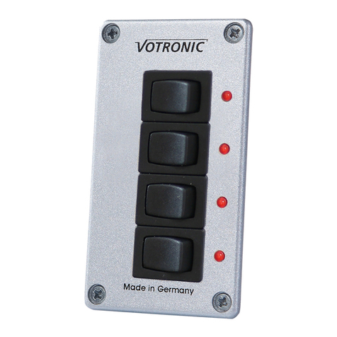 Votronic Switch Panel 4 S Installation and operating manual
