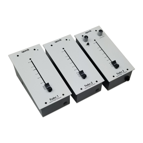 Speck One Fader Series User manual