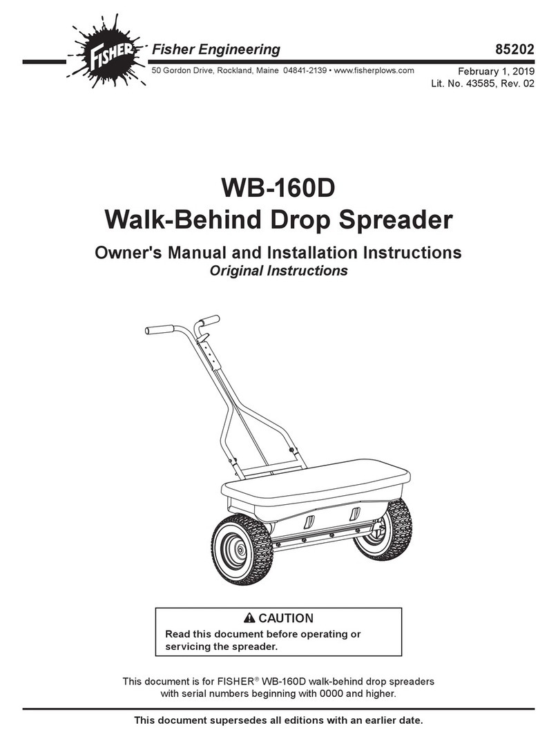Fisher Engineering WB-160D Operating instructions