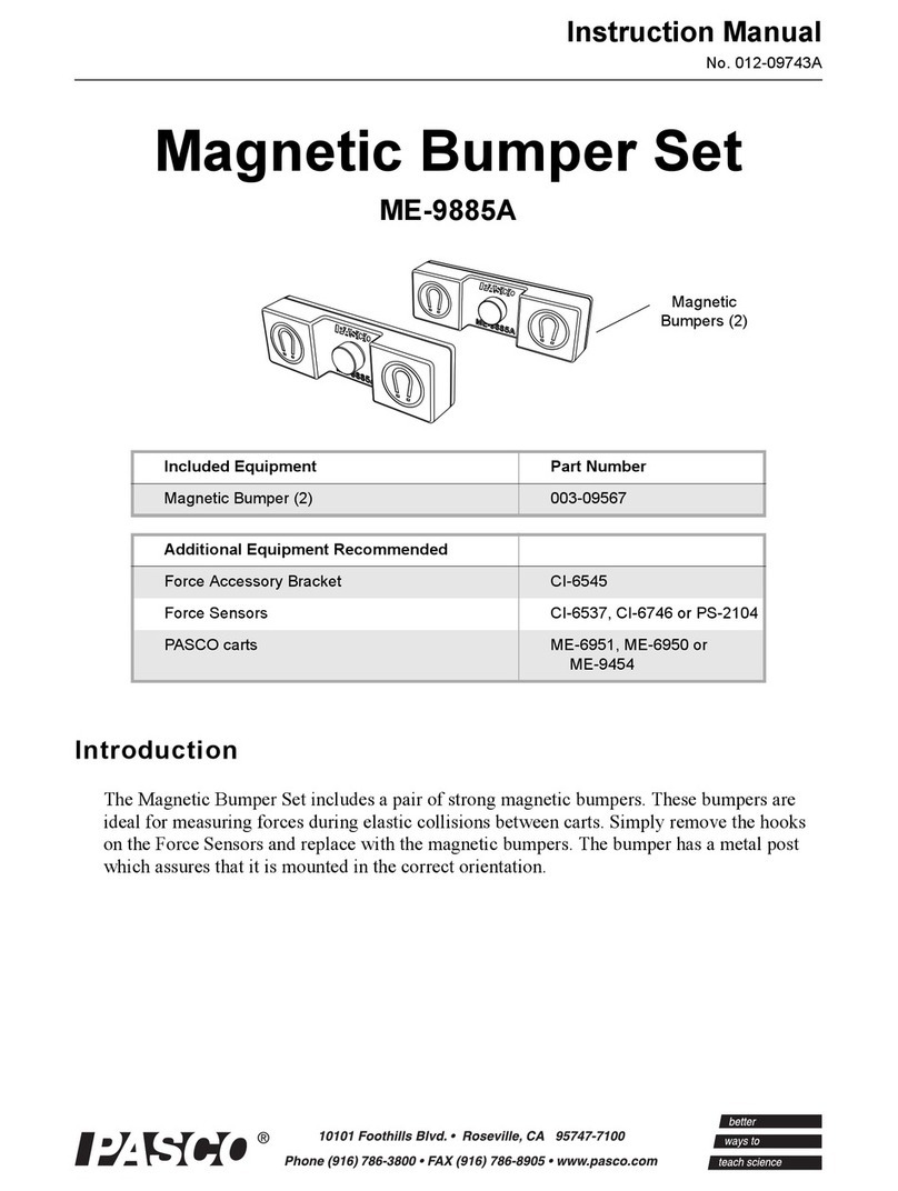 PASCO ME-9885A instruction manual
