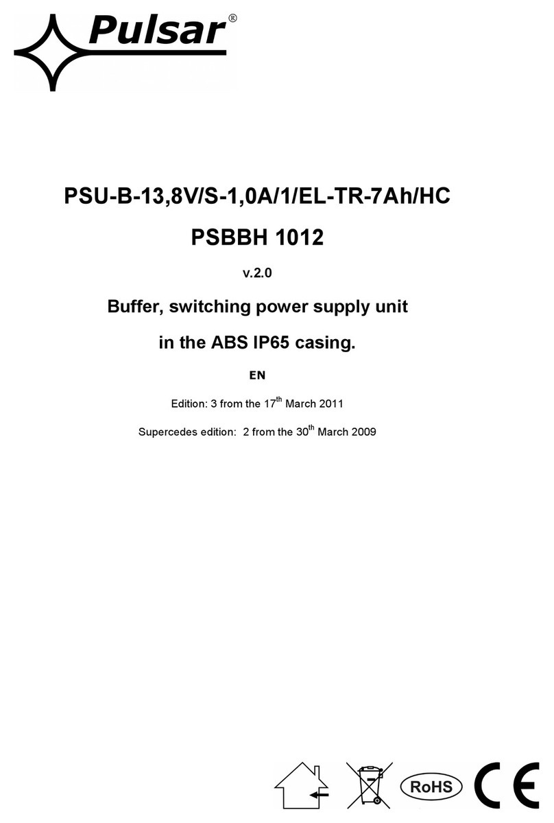 Pulsar PSBBH 1012 User manual