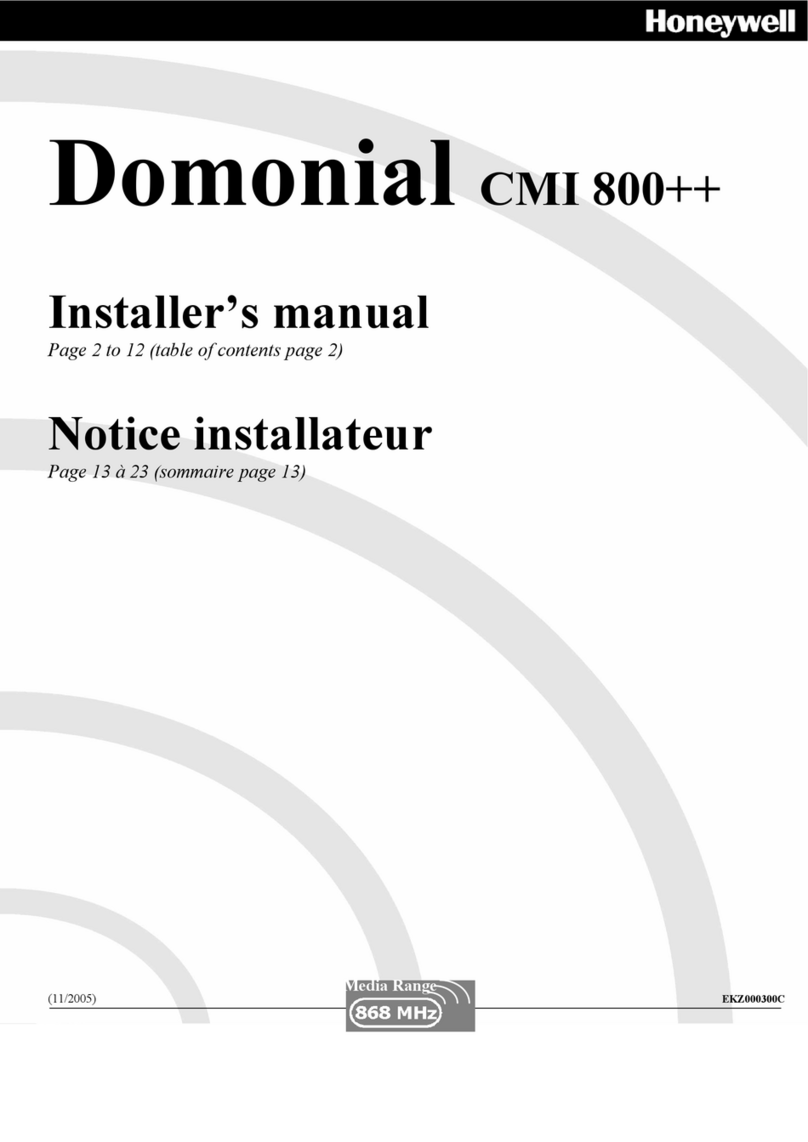 Honeywell Domonial CMI 800++ User guide Honeywell Domonial CMI 800++ User guide