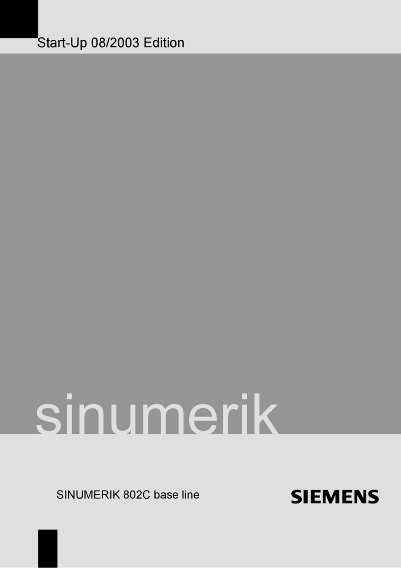 Siemens SINUMERIK 802C User manual
