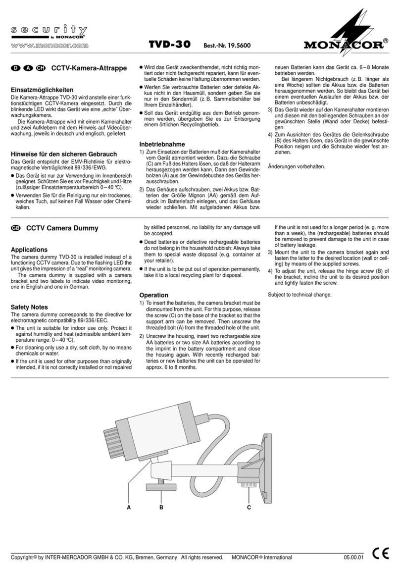 Monacor TVD-30 quick guide