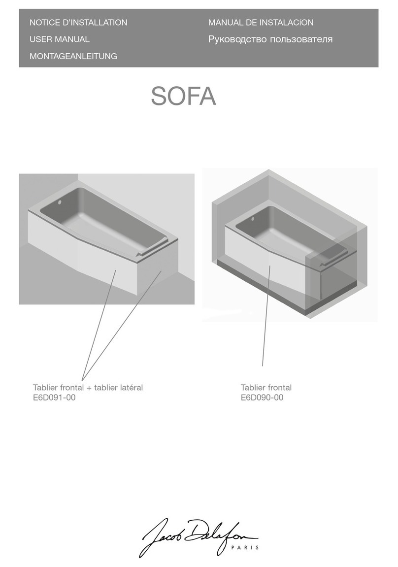 Jacob Delafon SOFA E6D091-00 User manual Jacob Delafon SOFA E6D091-00 User manual