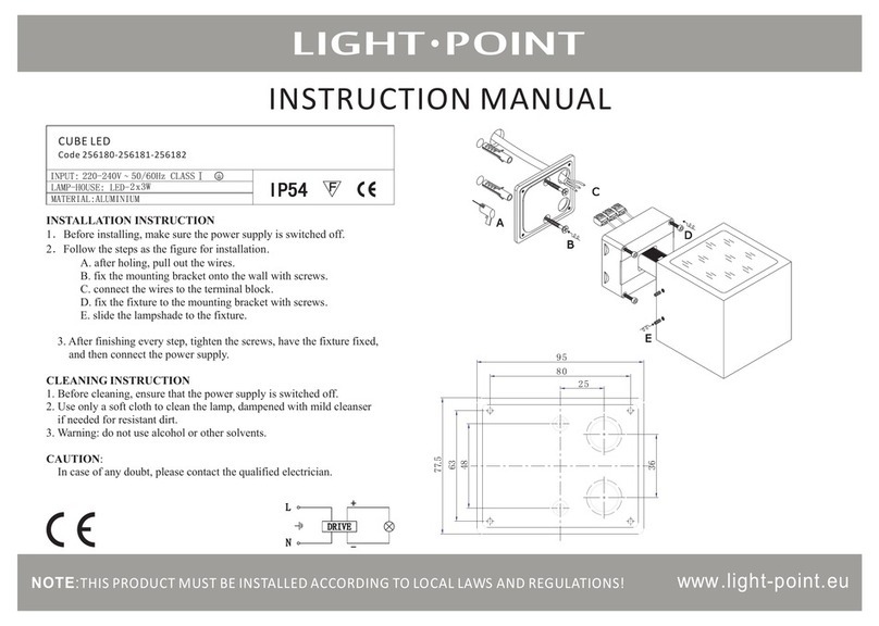 Light-Point CUBE LED instruction manual