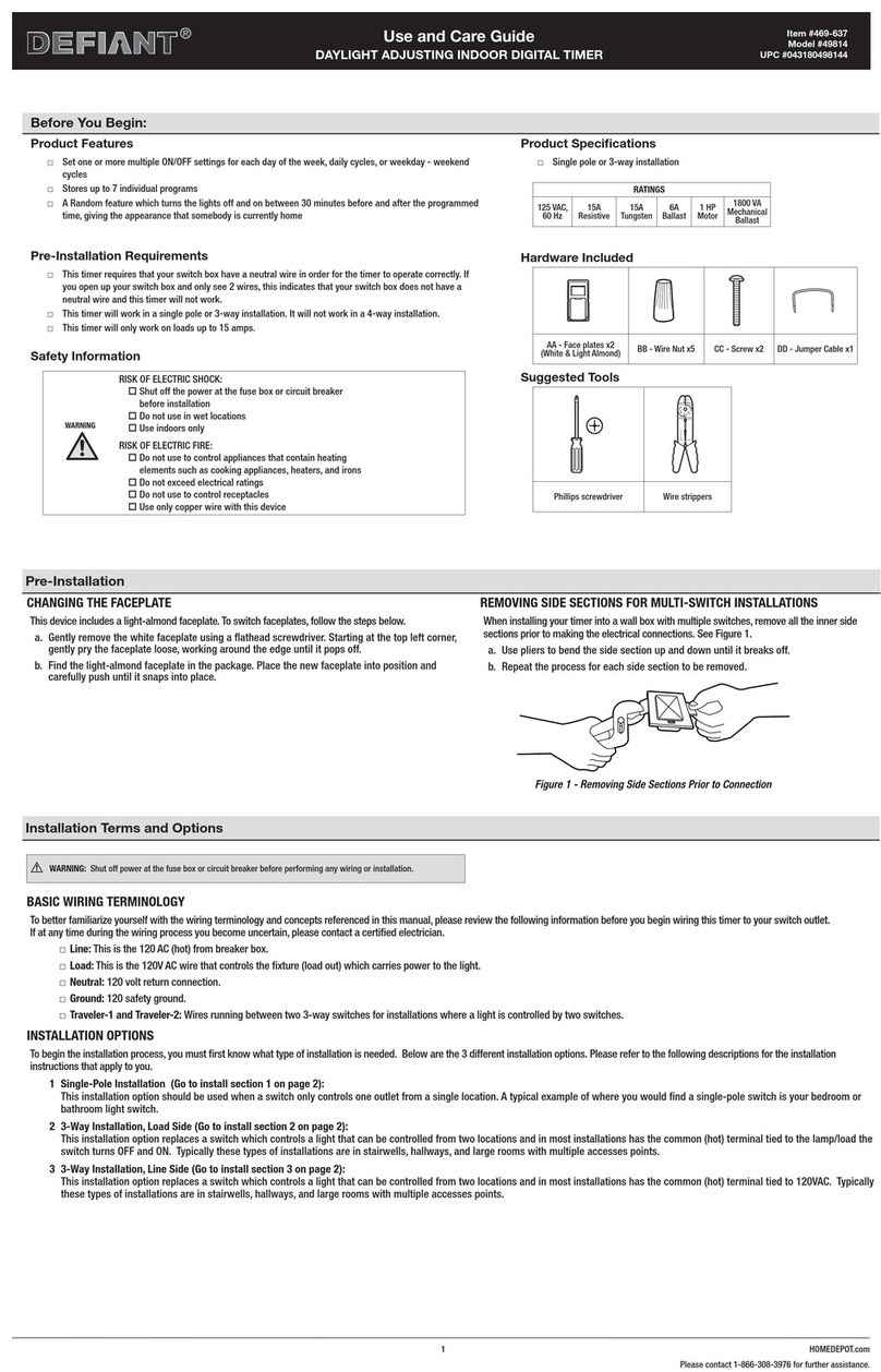 Defiant 49814 User manual