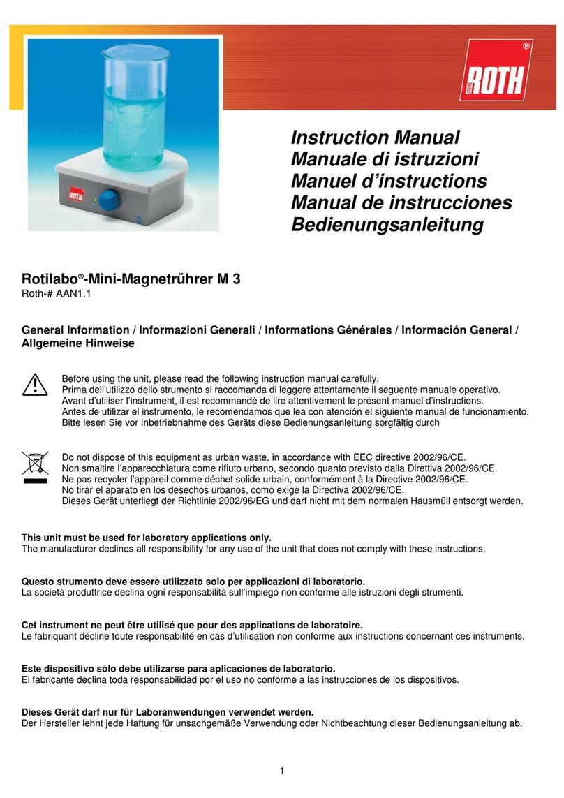 Roth Rotilabo M 3 instruction manual