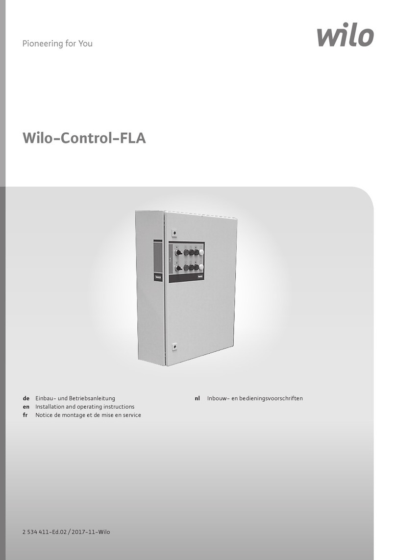 Wilo Control-FLA Installation and operating instructions