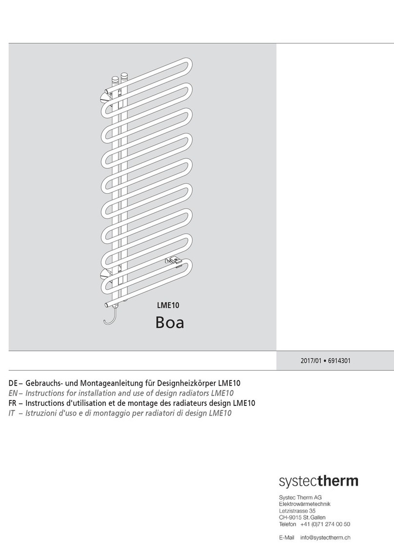 systectherm Boa LME10 Instructions for installation and use systectherm Boa LME10 Instructions for installation and use