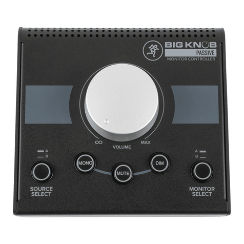 Mackie Big Knob Passive owner's manual