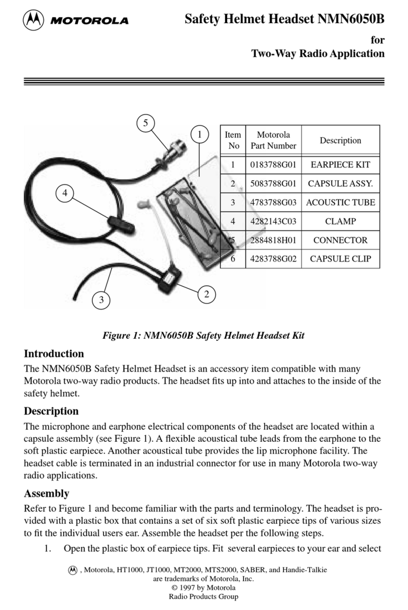 Motorola NMN6050B quick guide