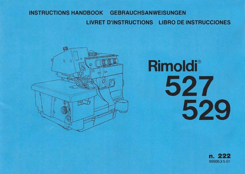 Rimoldi 527 Instruction handbook