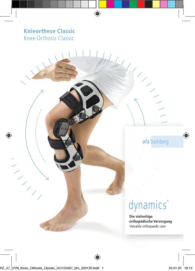 Ofa Bamberg dynamics Knee Orthosis Classic User manual