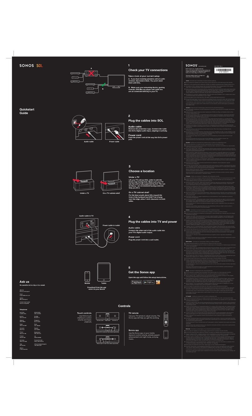 Sonos Sol quick start guide