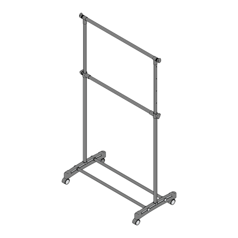 Argos Home Grey And Chrome Tidy Rail With Two Rails... User manual