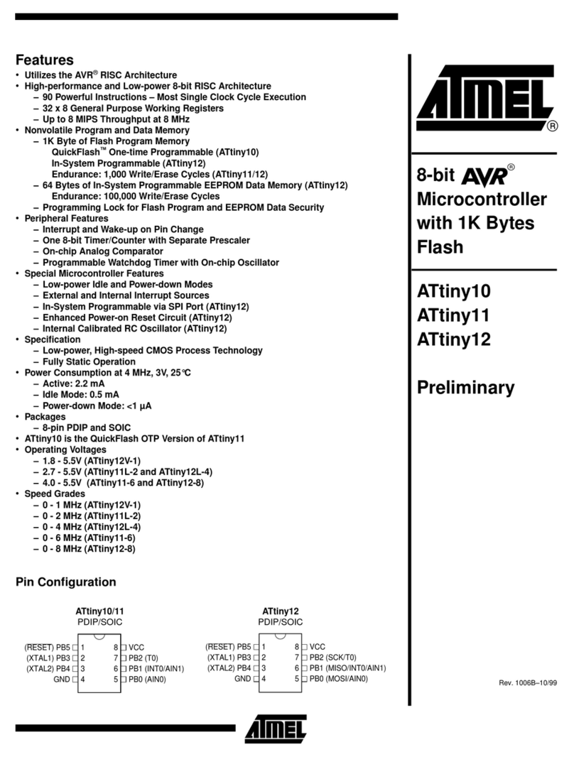 Atmel AVR ATtiny10 Series User manual