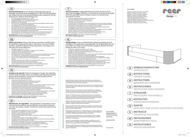 Reer 20015 instructions