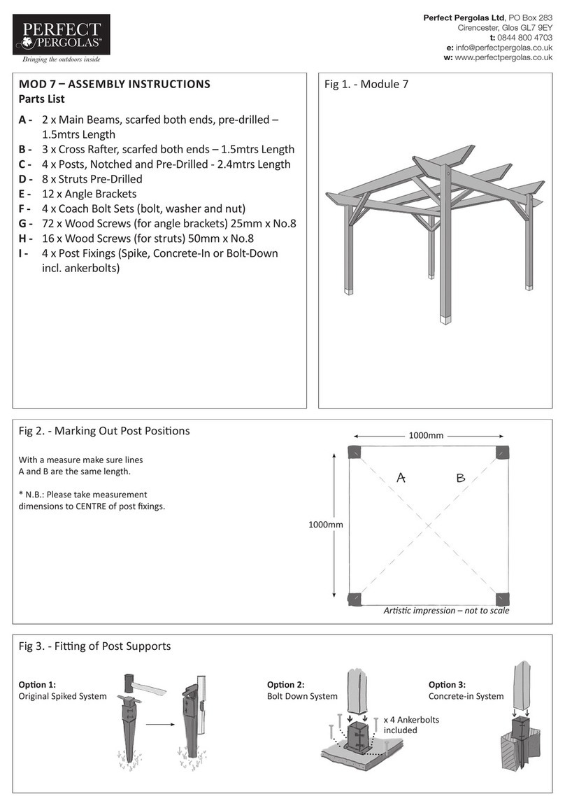 Perfect Pergolas Module 7 Assembly instructions