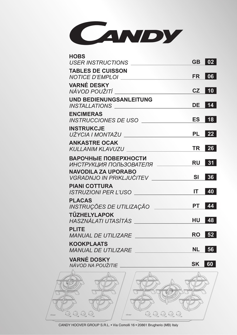Candy PVUH60MF User manual Candy PVUH60MF User manual