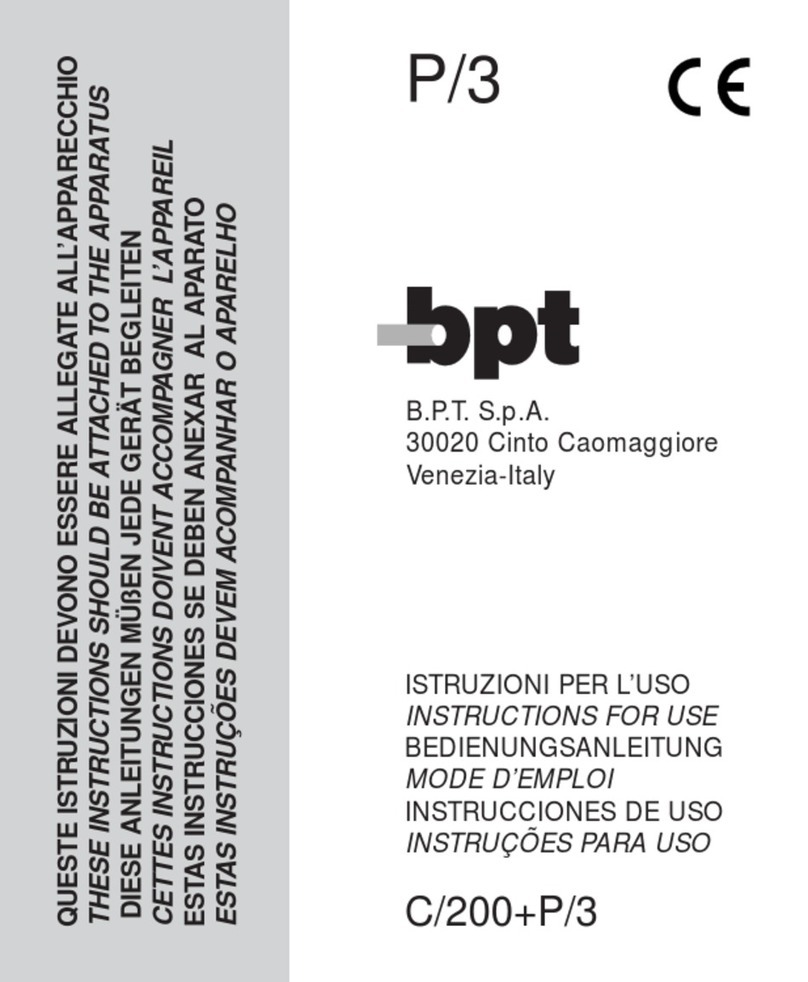 Bpt Agata C 200 User manual