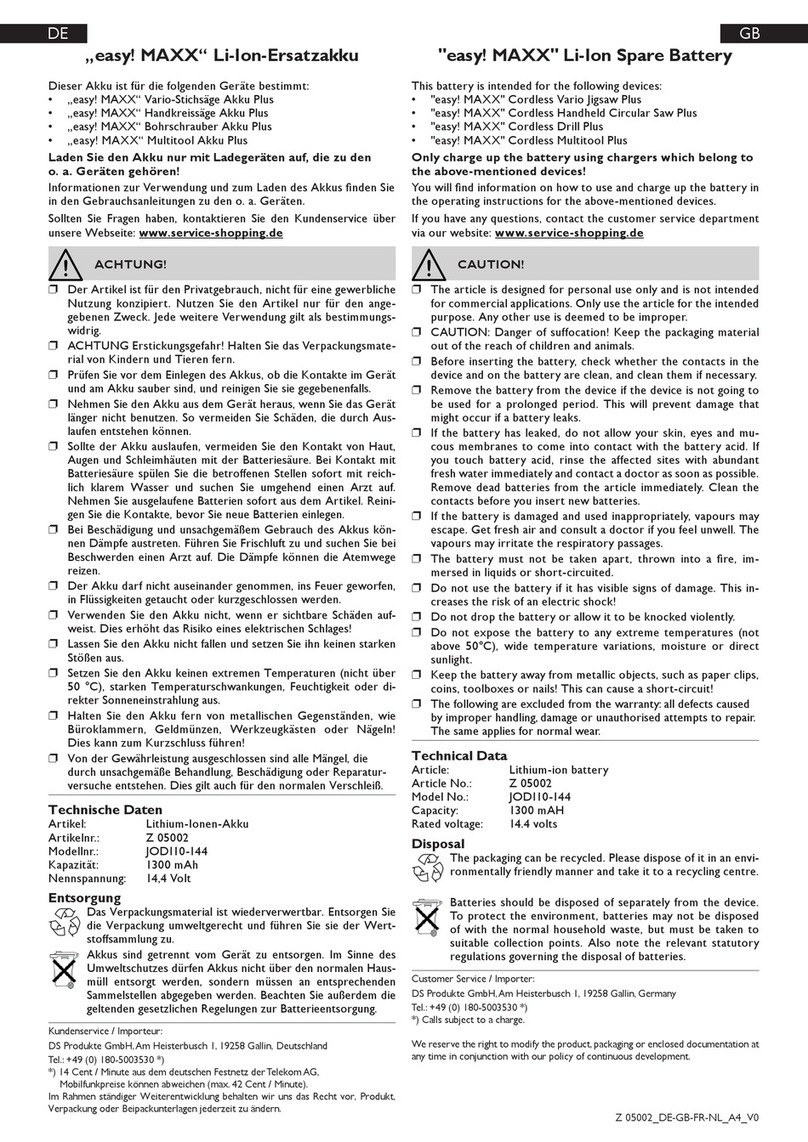 easymaxx JOD110-144 User manual