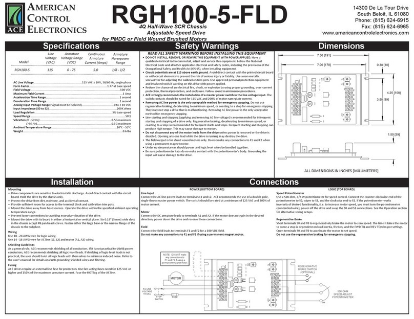 Ace RGH100-5-FLD User manual