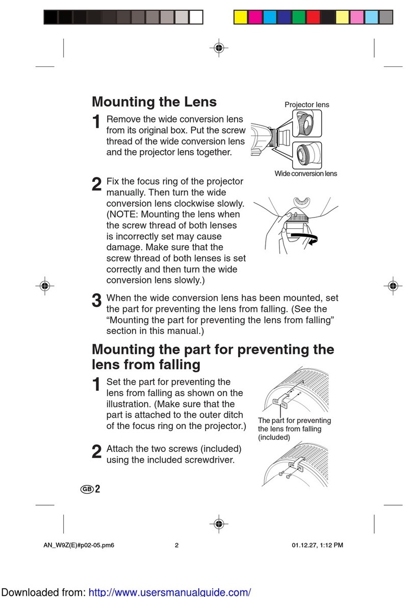 Sharp AN-W9Z User manual