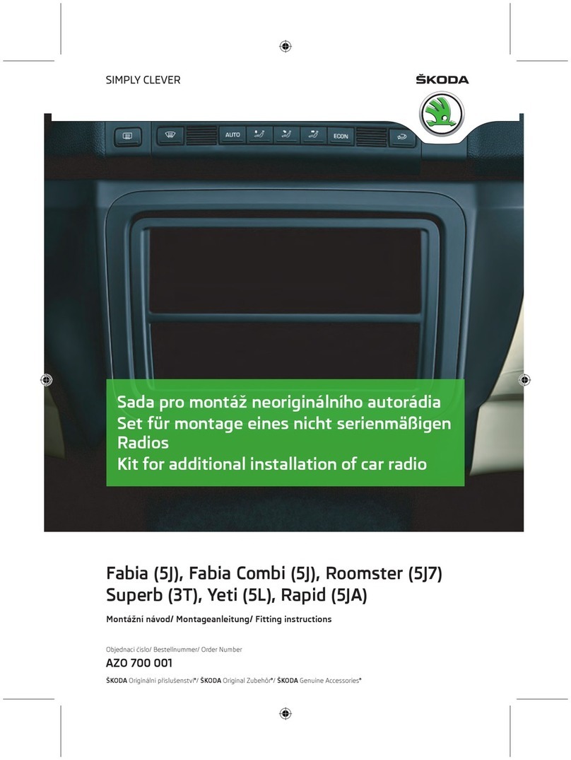Skoda AZO 700 001 Fitting instructions